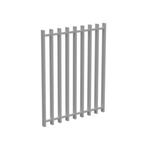 BARR 50x25 - GATE 975mm Wide x 1200mm High PEARL WHITE - aluminium powder coated the diy fence company