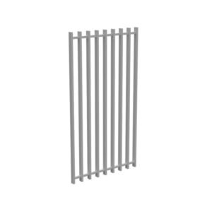 BARR 50x25 - GATE 975mm Wide x 1800mm High PEARL WHITE - aluminium powder coated the diy fence company