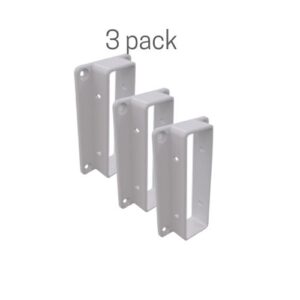HAMPTONS FENCING - 3 Rail Fencing WallPost Brackets - 3 Pack the diy fence company