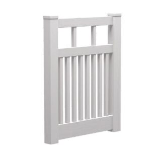 HAMPTONS Fencing - Semi Privacy - Gate 1000mm x 1200mm - Fully Assembled - White