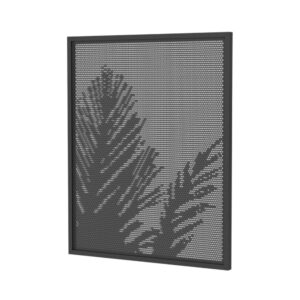 PREMIUM DECO PERF - Perforated PALM GATE - FULLY ASSEMBLED -MATT BLACK the diy fence company the diy fence company