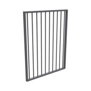 Six Star Tubular - Flat Top Pool Gate (Mitred Tops) - 975mm x 1200mm - MONUMENT the diy fence company