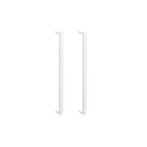 Six Star Tubular - GATE CONVERTER side stiles - Suits 1200mm H panel PEARL WHITE GLOSS | the diy fence company