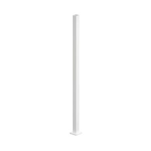 XpressSix Star Tubular - 1300mm POST with 100x100mm WELDED BASE PLATE the diy fence company